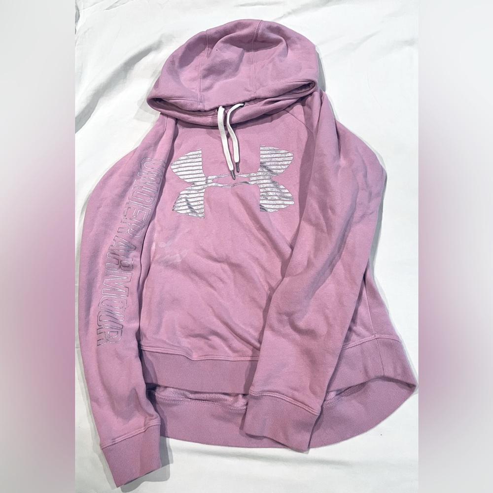 pink under armour hoodie